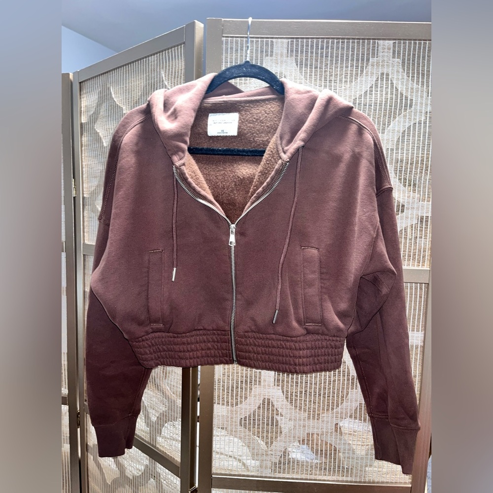 Abercrombie & Fitch Brown Zip-Up Hoodie